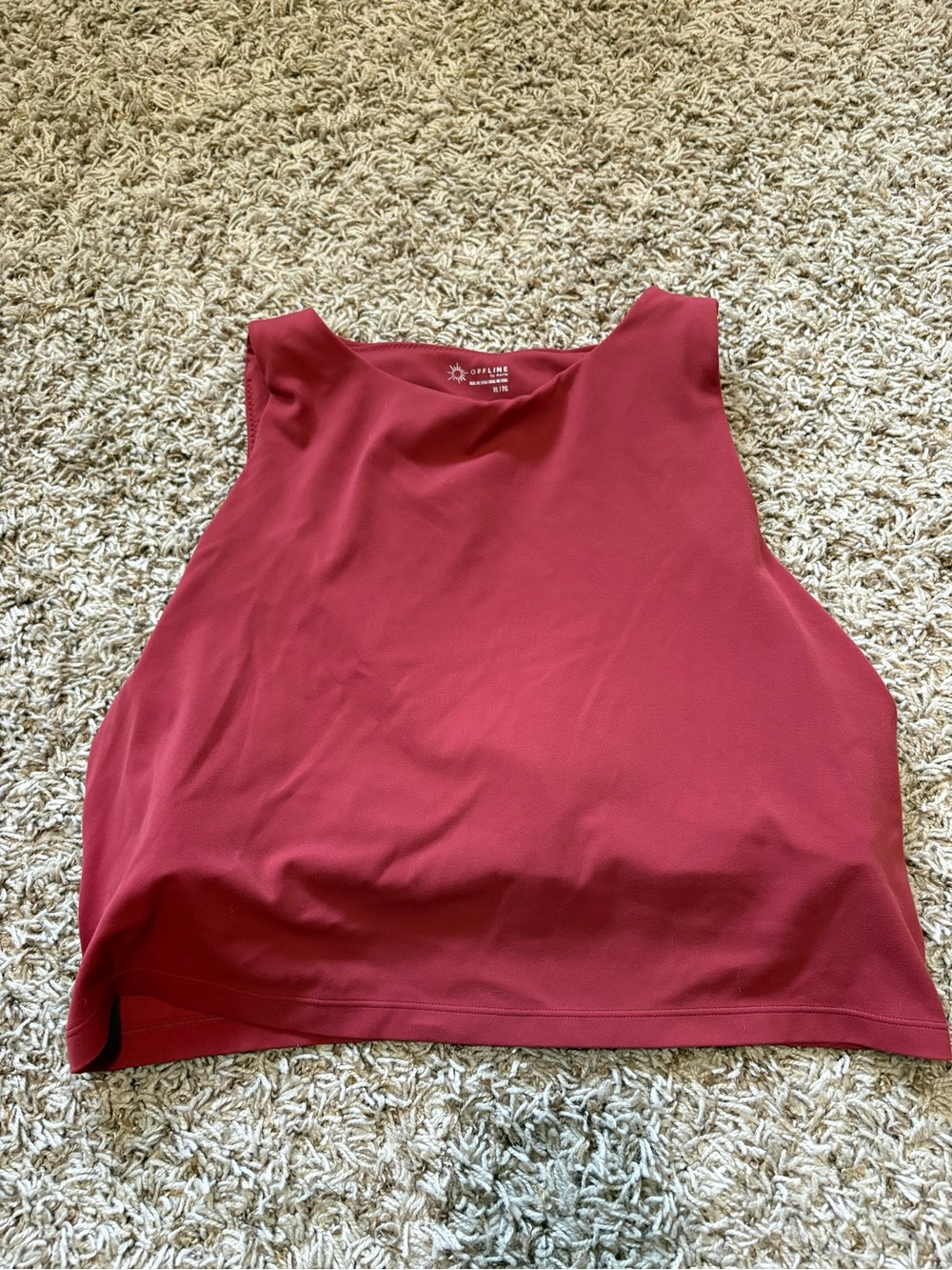 Offline by Aerie Real Me XTRA high neck longline sports bra Womens size XL